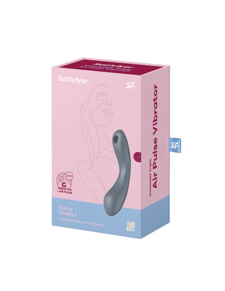 Aspirateur à clitoris Satisfyer Curvy Trinity 1 Gris