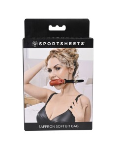 Bâillon Sportsheets Soft Noir/Rouge