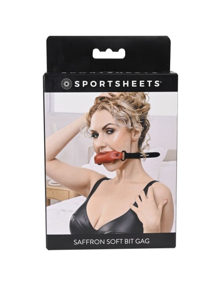 Bâillon Sportsheets Soft Noir/Rouge