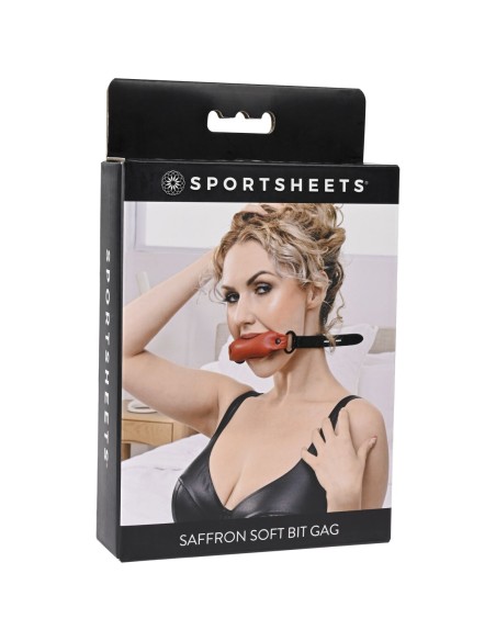 Bâillon Sportsheets Soft Noir/Rouge