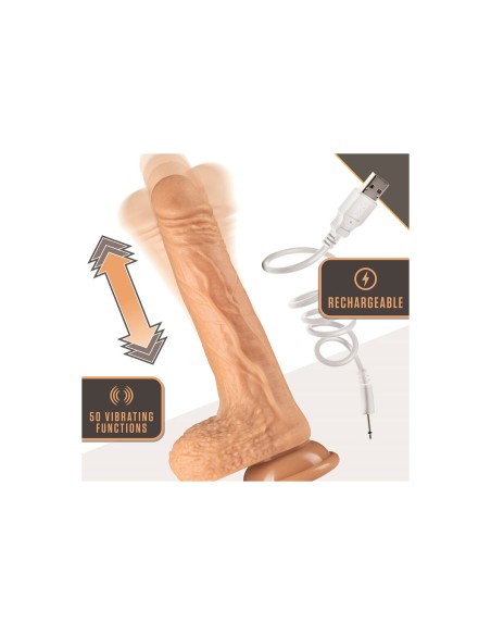 Gode réaliste Blush Dr Skin Silicone ABS Ø 3,5 cm (13,9 cm) (19,6 cm)