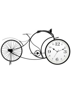 Horloge de table Bicyclette Noir Métal 95 x 50 x 12 cm