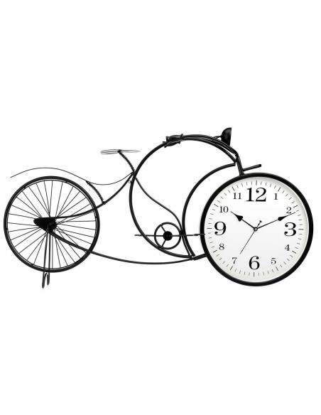 Horloge de table Bicyclette Noir Métal 95 x 50 x 12 cm