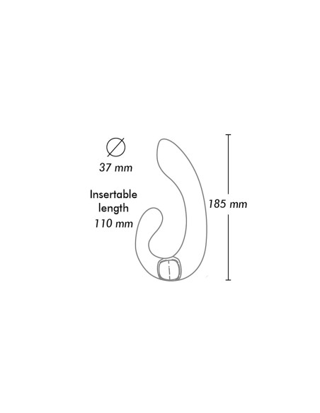 Vibration de Stimulation Double Shunga Miyo Noir
