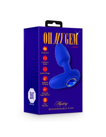 Gplug Petit Néon Rose Blush Oh My Gem Bleu (7,6 cm)