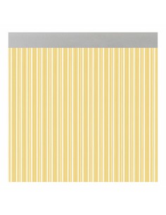 Rideau Acudam Ferrara Portes Jaune Transparent Extérieur PVC Aluminium 90 x 210 cm