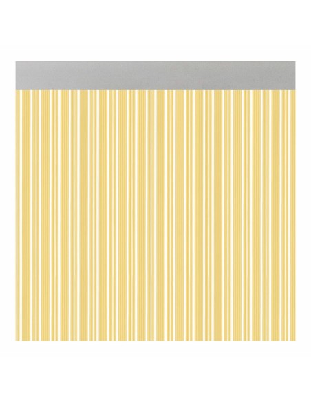 Rideau Acudam Ferrara Portes Jaune Transparent Extérieur PVC Aluminium 90 x 210 cm