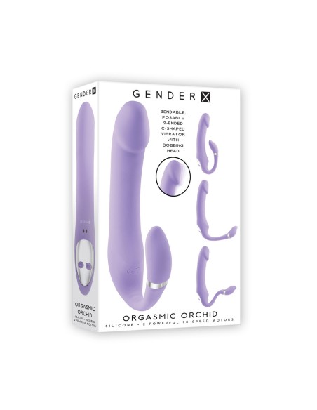 Masseur Double Pénétration Gender X Orgasmic Orchid Violet