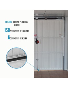 Coupe-bise Ferrestock Noir 1,5 m x 60 mm