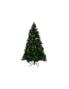 Sapin de Noël DKD Home Decor Rouge Vert Polyéthylène 100 x 100 x 180 cm