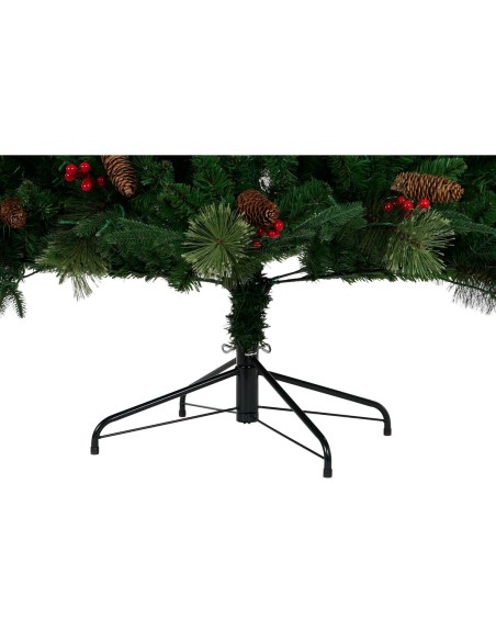 Sapin de Noël DKD Home Decor Rouge Vert Polyéthylène 100 x 100 x 180 cm