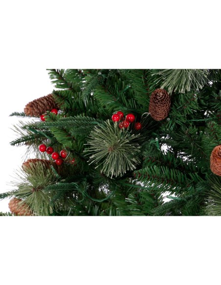 Sapin de Noël DKD Home Decor Rouge Vert Polyéthylène 100 x 100 x 180 cm
