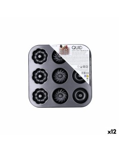 Moule à pâtisserie Quid Sweet Grey Gris Métal (12 Unités)