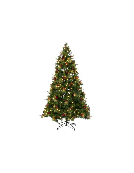 Sapin de Noël DKD Home Decor Rouge Vert Polyéthylène 100 x 100 x 180 cm