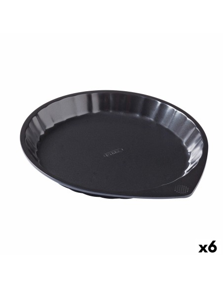 Moule à gâteaux Pyrex Magic Noir Métal Plat Rond Ø 27 cm 6 Unités