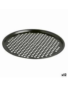 Moule à pizza Quid Sweet Grey Noir Métal 30 x 0,9 cm (12 Unités)