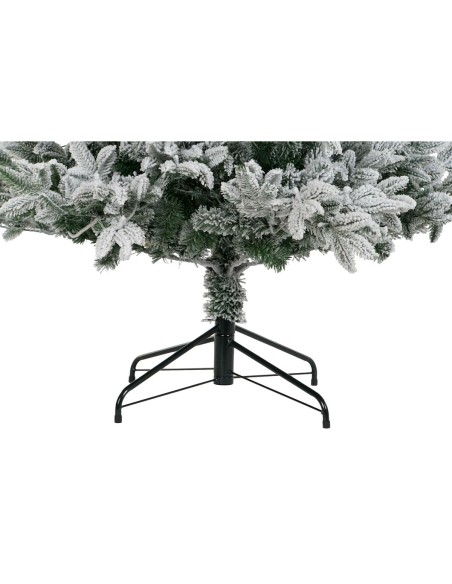 Sapin de Noël DKD Home Decor Blanc Vert Polyéthylène Enneigé 140 x 140 x 210 cm