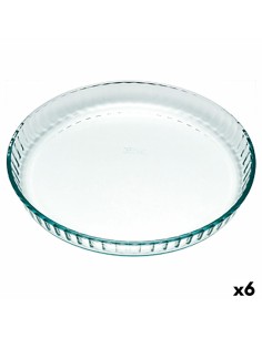 Moule à gâteaux Pyrex Classic Vidrio Transparent verre Plat Rond 25 x 25 x 4 cm 6 Unités