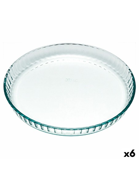 Moule à gâteaux Pyrex Classic Vidrio Transparent verre Plat Rond 25 x 25 x 4 cm 6 Unités