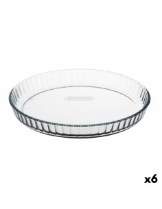 Moule à gâteaux Pyrex Classic Vidrio Transparent verre Plat Rond 27,7 x 27,7 x 3,5 cm 6 Unités