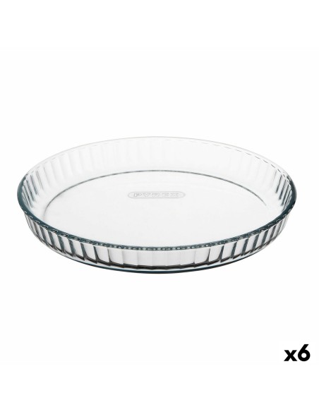 Moule à gâteaux Pyrex Classic Vidrio Transparent verre Plat Rond 27,7 x 27,7 x 3,5 cm 6 Unités