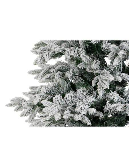 Sapin de Noël DKD Home Decor Blanc Vert Polyéthylène Enneigé 140 x 140 x 210 cm