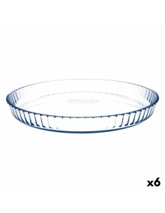 Moule à gâteaux Pyrex Classic Vidrio Transparent verre Plat Rond 31 x 31 x 4 cm 6 Unités