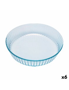 Moule pour four Pyrex Classic Rond Transparent 27 x 27 x 6 cm (6 Unités)