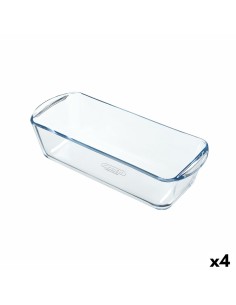 Moule pour four Pyrex Classic Vidrio Rectangulaire Transparent verre 28 x 11 x 8 cm (4 Unités)