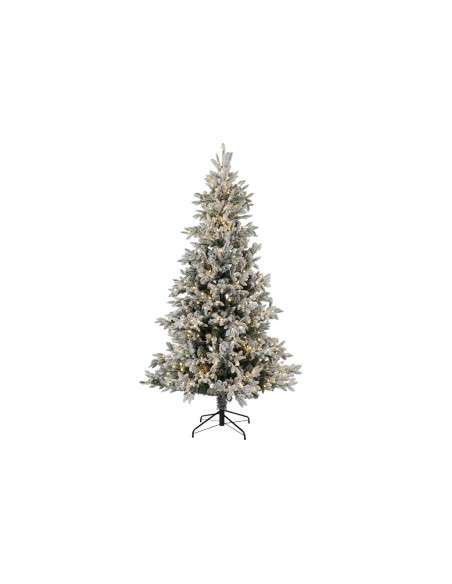 Sapin de Noël DKD Home Decor Blanc Vert Polyéthylène Enneigé 140 x 140 x 210 cm