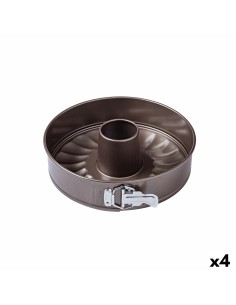 Moule amovible Pyrex Asimetria Bague Noir Métal 4 Unités Ø 26 cm