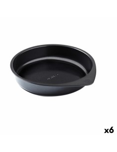 Moule à gâteaux Pyrex Magic Noir Métal Rond 20 cm 6 Unités
