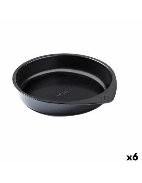 Moule à gâteaux Pyrex Magic Noir Métal Rond 20 cm 6 Unités