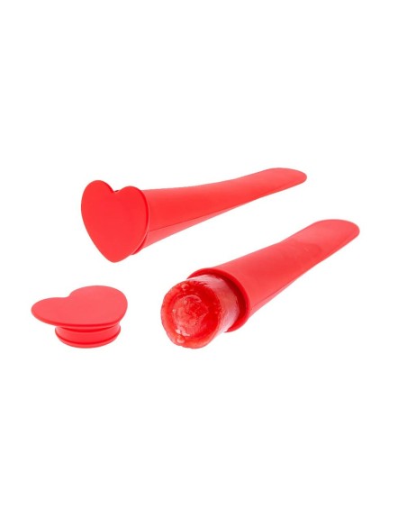 Moule en Silicone avec couvercle pour Glaces Koala Eco Friendly 2 Unités Rouge Plastique 19 x 6 x 6 cm