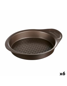 Moule à gâteaux Pyrex Asimetria Noir Métal Rond Ø 26 cm 6 Unités