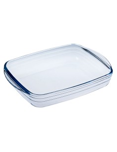 Moule rectangulaire Ô Cuisine Ocuisine Vidrio Transparent verre 28 x 20 x 5 cm Rectangulaire (6 Unités) 2