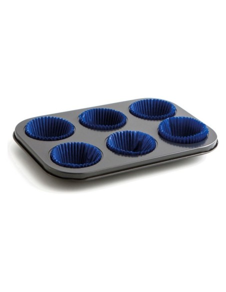 Moule à pâtisserie Quid Sweet Acier inoxydable (27 x 19 x 3 cm) (6 Rations)