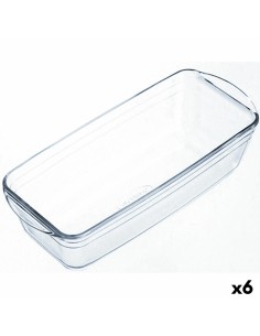 Moule pour four Ô Cuisine Rectangulaire 29 x 12 x 8 cm Transparent (6 Unités)