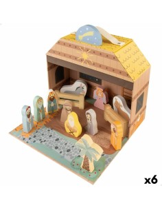 Crèche de Noël Woomax 24,5 x 20,5 x 24,5 cm (15 Pièces) (6 Unités)