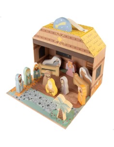 Crèche de Noël Woomax 24,5 x 20,5 x 24,5 cm (15 Pièces) (6 Unités) 2