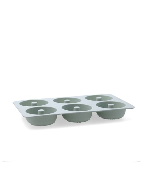 Moule à pâtisserie Quid Ozon Vert Silicone (12 Unités)