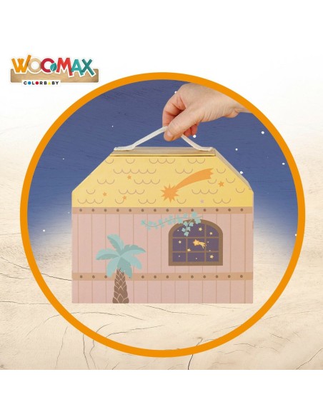 Crèche de Noël Woomax 24,5 x 20,5 x 24,5 cm (15 Pièces) (6 Unités)