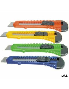 Cutter Bat 18 mm Multicouleur (24 Unités)