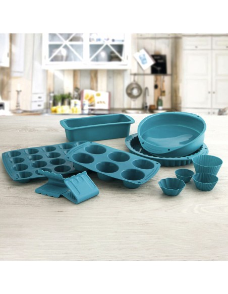 Moule amovible Quid Silik One Bleu Plastique (29 x 24 cm) (Pack 6x)