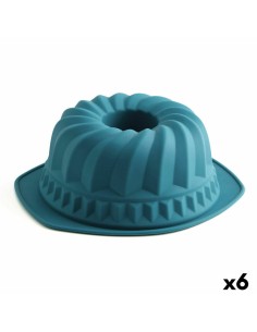 Moule amovible Quid Silik One Bleu Plastique 24,3 x 28,4 cm (6 Unités) (Pack 6x) 2