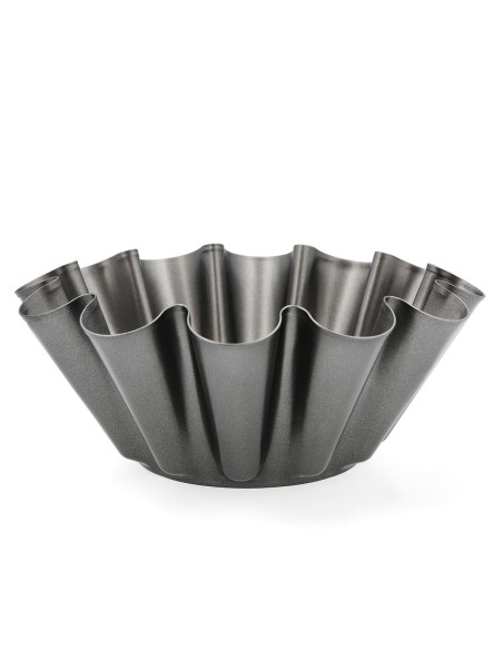 Moule à flan Quid Sweet Grey Noir Métal 23 x 9 cm (12 Unités)