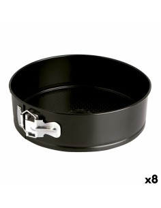 Moule à pâtisserie Quid Sweet Grey Noir Métal 26 x 6,8 cm (8 Unités)
