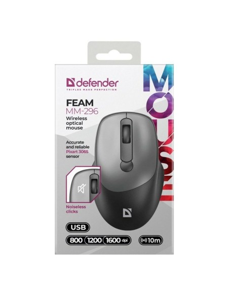 Souris sans-fil Defender MM-296 Gris