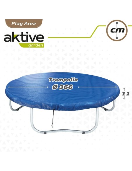 Toile de protection Aktive Trampoline Bleu Ø 366 cm (6 Unités)