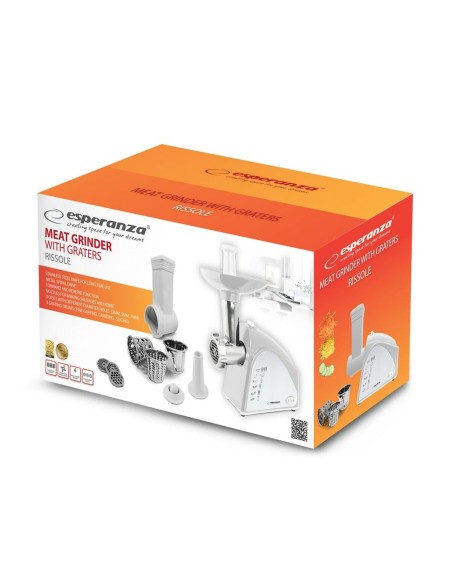 Hachoir Esperanza EKM034 Blanc Gris 2200 W